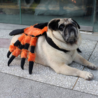 HKM-4688445 Red-Eyed Spider Halloween Costume for Pets, Polyester Fabric, Available in Sizes S, M, L