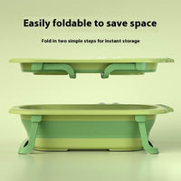 HKM-4688701 Foldable Large Plastic Bathtub in Bright Green, Chrysanthemum Yellow, Cherry Blossom Powder