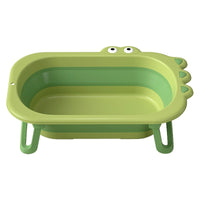 HKM-4688701 Foldable Large Plastic Bathtub in Bright Green, Chrysanthemum Yellow, Cherry Blossom Powder
