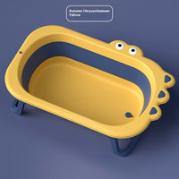HKM-4688701 Foldable Large Plastic Bathtub in Bright Green, Chrysanthemum Yellow, Cherry Blossom Powder