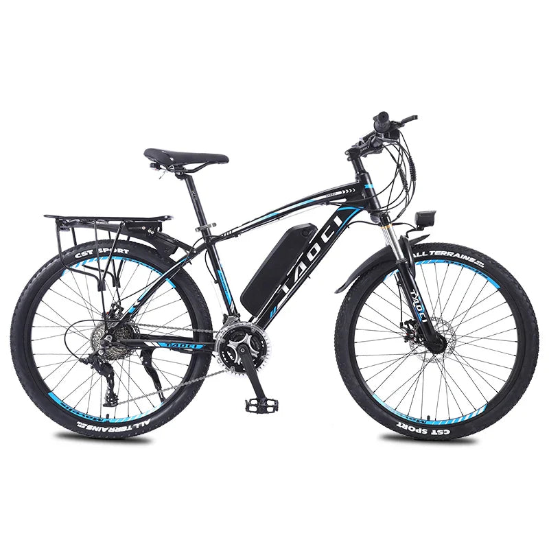 HKM-469075 26-Inch 21-Speed Electric Mountain Bicycle with 36V 350W Lithium Battery and Disc Brakes