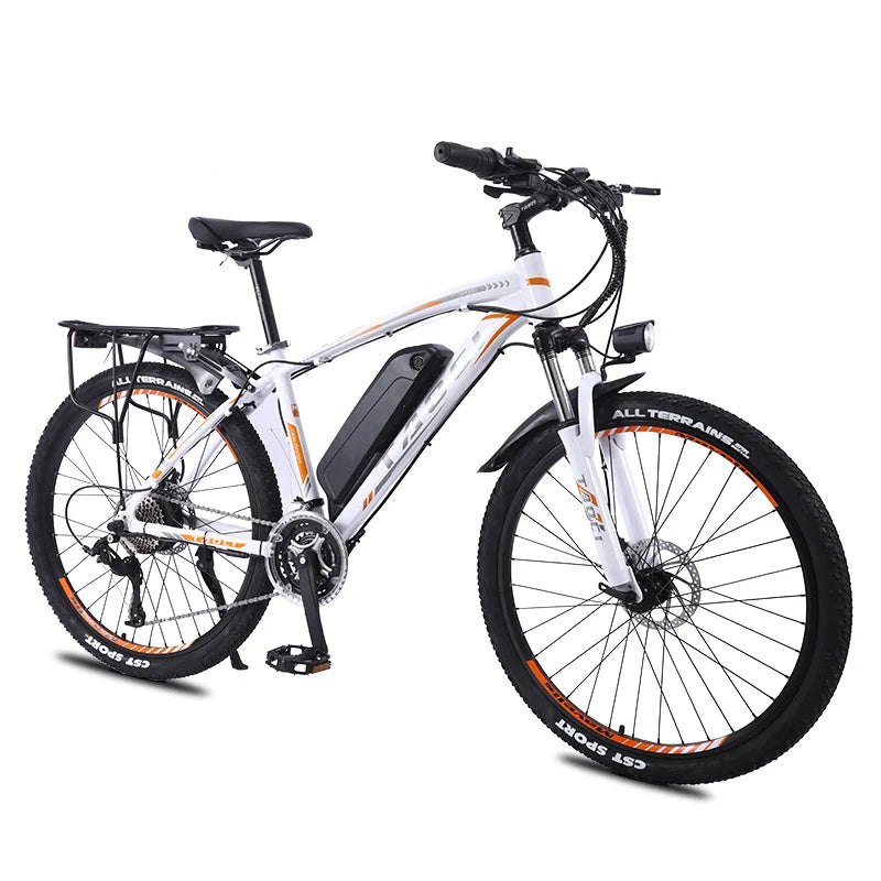 HKM-469075 26-Inch 21-Speed Electric Mountain Bicycle with 36V 350W Lithium Battery and Disc Brakes