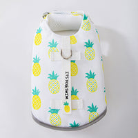 HKM-4691005 Animal-Shaped Medium Dog Life Jacket in Yellow Bees and Multiple Designs for Safety and Fun