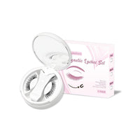 HKM-469139 Magnetic False Eyelashes Set - Includes 1/2/3 Pairs of Strips, Made with Chemical Fiber