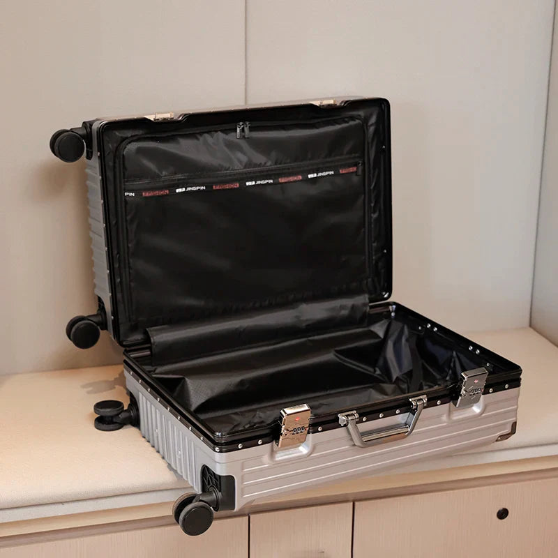 HKM-469139 Unisex 20" 22" 24" 26" Durable PC Luggage Set with Spinner Wheels and TSA Lock