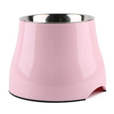 HKM-4692797 Stainless Steel Cat and Dog Bowl with Plastic Outer Layer for Healthy Growth