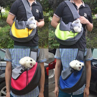 HKM-4693053 Outdoor Pet Sling Carrier Bag - Comfortable and Secure Backpack for Small Pets