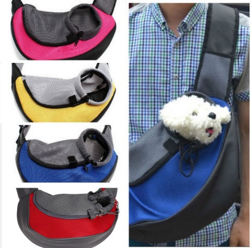 HKM-4693053 Outdoor Pet Sling Carrier Bag - Comfortable and Secure Backpack for Small Pets