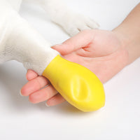 HKM-4693437 Small Dog Anti-Dirty Rubber Shoe Covers in Yellow, Blue, Pink - Available in S, M, L Sizes