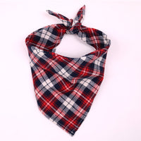 HKM-4694205 Large Cotton Pet Saliva Towel - Classic Triangle Design in Various Colors