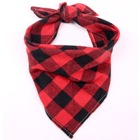 HKM-4694205 Large Cotton Pet Saliva Towel - Classic Triangle Design in Various Colors