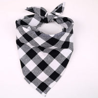 HKM-4694205 Large Cotton Pet Saliva Towel - Classic Triangle Design in Various Colors