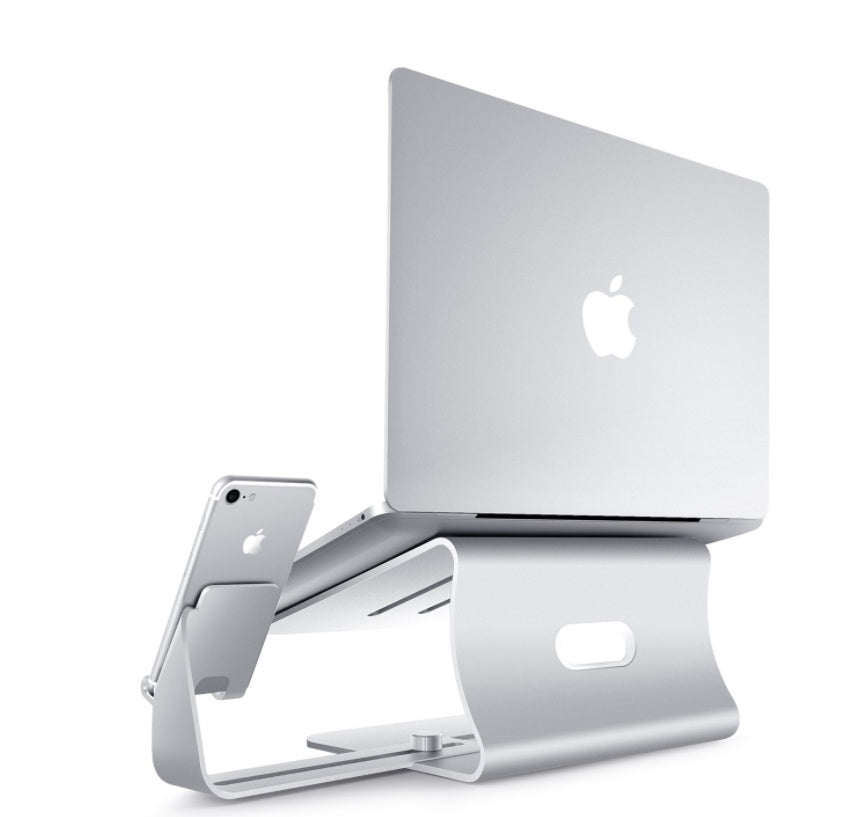 HKM-469459 Adjustable Lazy Bracket for Desktop Organizing - Silver and Gray, 26x24.3x19cm