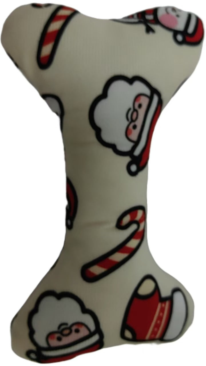 HKM-4695229 Plush Holiday Molar Toy for Dogs – Festive Santa Claus, Snowman, and Deer Designs