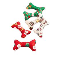 HKM-4695229 Plush Holiday Molar Toy for Dogs – Festive Santa Claus, Snowman, and Deer Designs