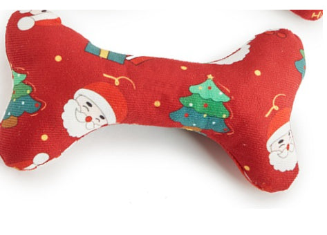 HKM-4695229 Plush Holiday Molar Toy for Dogs – Festive Santa Claus, Snowman, and Deer Designs