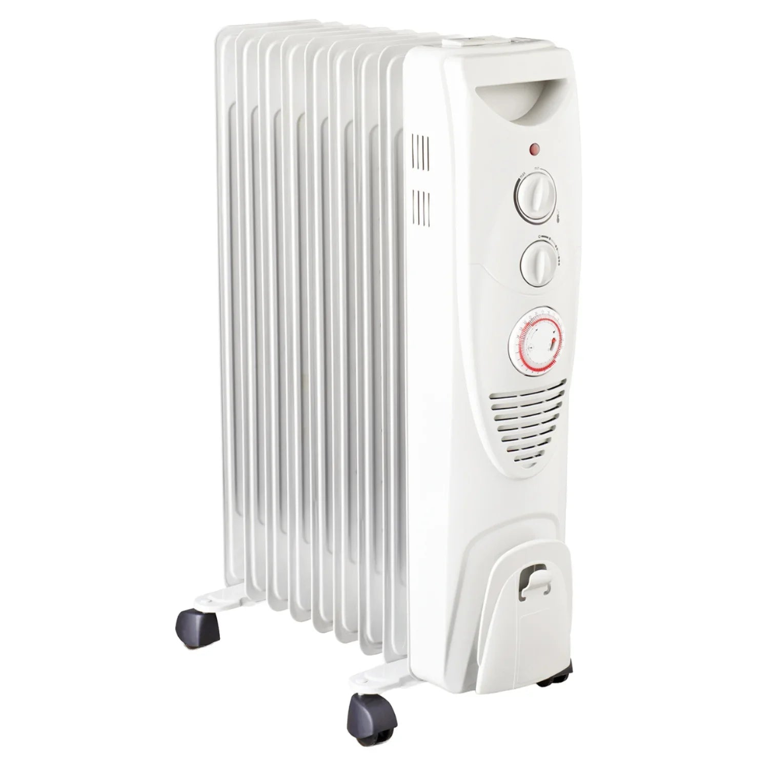 HKM-469523 2500W Oil-Filled Radiator Heater with 11 Fin Design for Indoor and Outdoor Use
