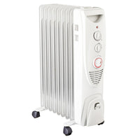 HKM-469523 2500W Oil-Filled Radiator Heater with 11 Fin Design for Indoor and Outdoor Use