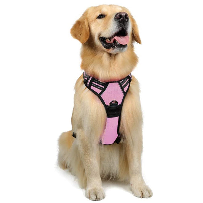HKM-4695869 Reflective Hand Holding Rope Vest for Dogs - Multiple Colors Available