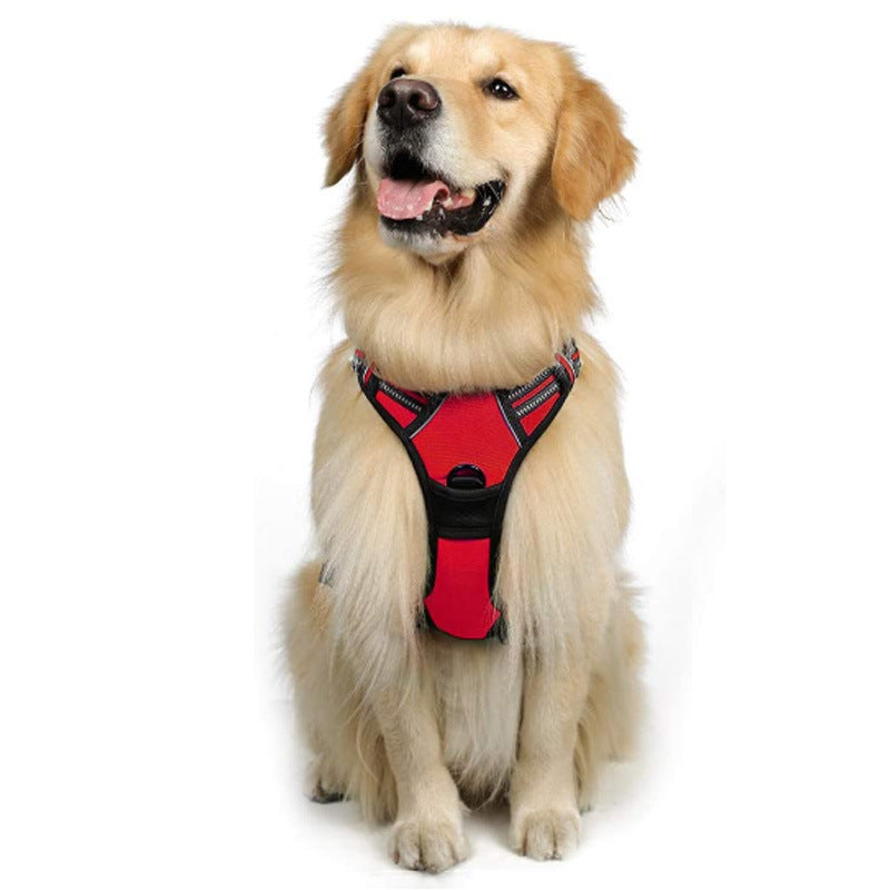 HKM-4695869 Reflective Hand Holding Rope Vest for Dogs - Multiple Colors Available