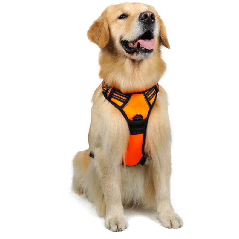 HKM-4695869 Reflective Hand Holding Rope Vest for Dogs - Multiple Colors Available