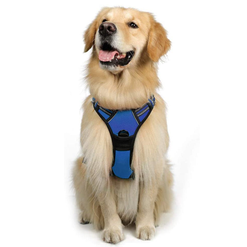 HKM-4695869 Reflective Hand Holding Rope Vest for Dogs - Multiple Colors Available