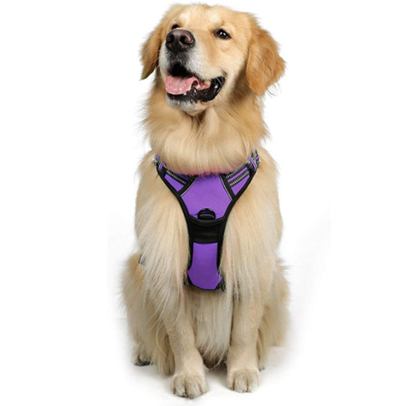 HKM-4695869 Reflective Hand Holding Rope Vest for Dogs - Multiple Colors Available