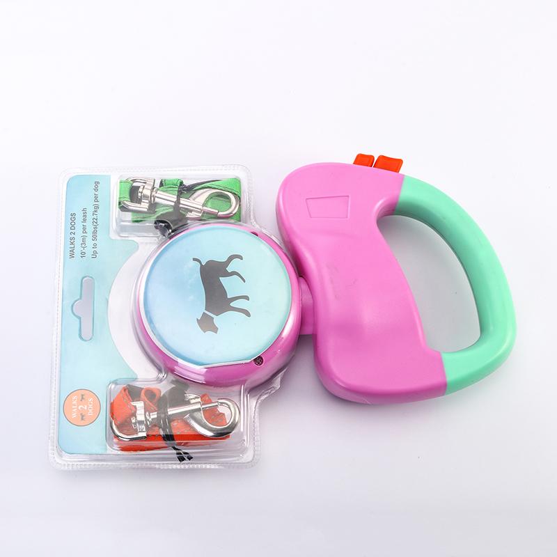 HKM-4696381 Retractable Nylon Dog Walking Leash - 3m Length, Automatic Control, Comfortable for All Dog Sizes