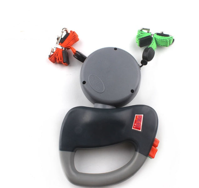 HKM-4696381 Retractable Nylon Dog Walking Leash - 3m Length, Automatic Control, Comfortable for All Dog Sizes