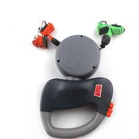 HKM-4696381 Retractable Nylon Dog Walking Leash - 3m Length, Automatic Control, Comfortable for All Dog Sizes