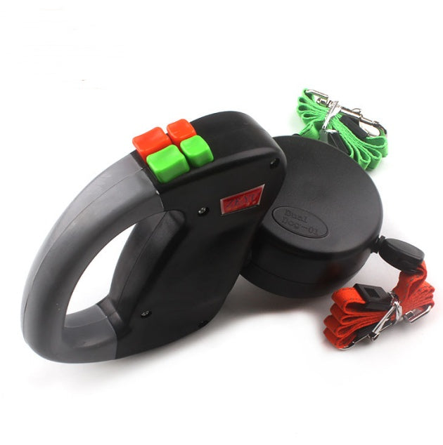 HKM-4696381 Retractable Nylon Dog Walking Leash - 3m Length, Automatic Control, Comfortable for All Dog Sizes