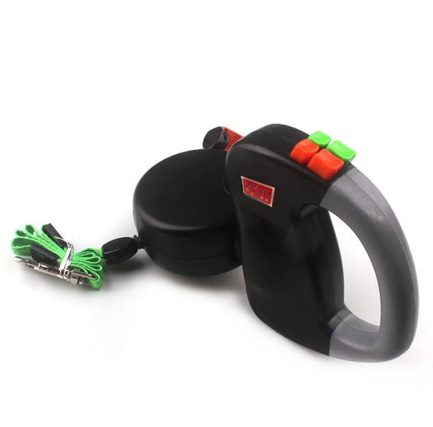 HKM-4696381 Retractable Nylon Dog Walking Leash - 3m Length, Automatic Control, Comfortable for All Dog Sizes