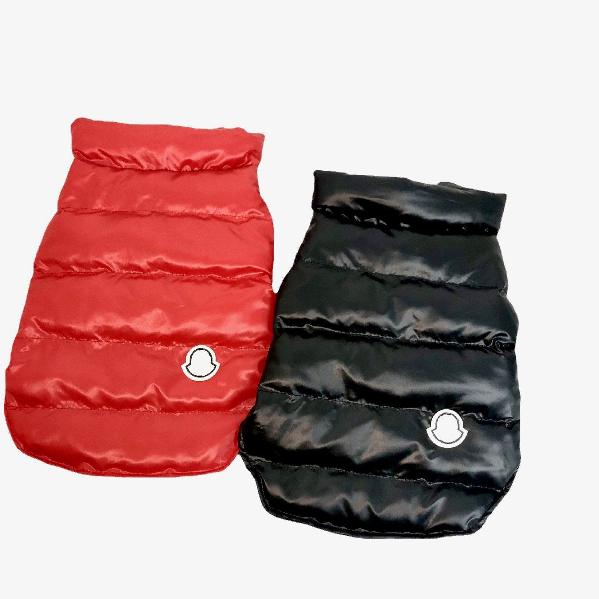 HKM-4697149 Cotton Pet Vest for Tidal Inverted Triangle - Warm and Thickened, Available in Red and Black, Multiple Sizes