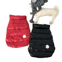 HKM-4697149 Cotton Pet Vest for Tidal Inverted Triangle - Warm and Thickened, Available in Red and Black, Multiple Sizes