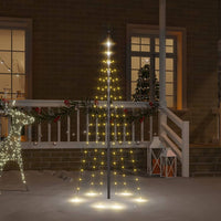 HKM-469715 Warm White LED Christmas Tree for Flagpole 180 cm with 108 Energy-Efficient Lights