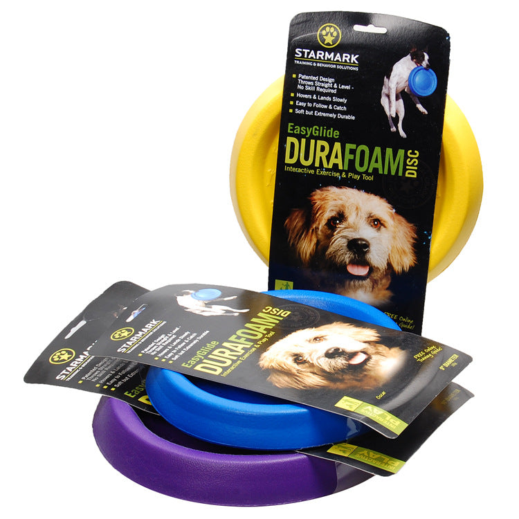 HKM-4697405 Training Floating Disc for Small to Large Dogs - M Size, 23cm Diameter, Blue