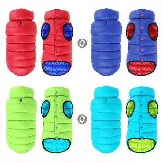 HKM-469779 Cotton Dog Clothes in Red, Blue, and Green - Sizes L to 7XL