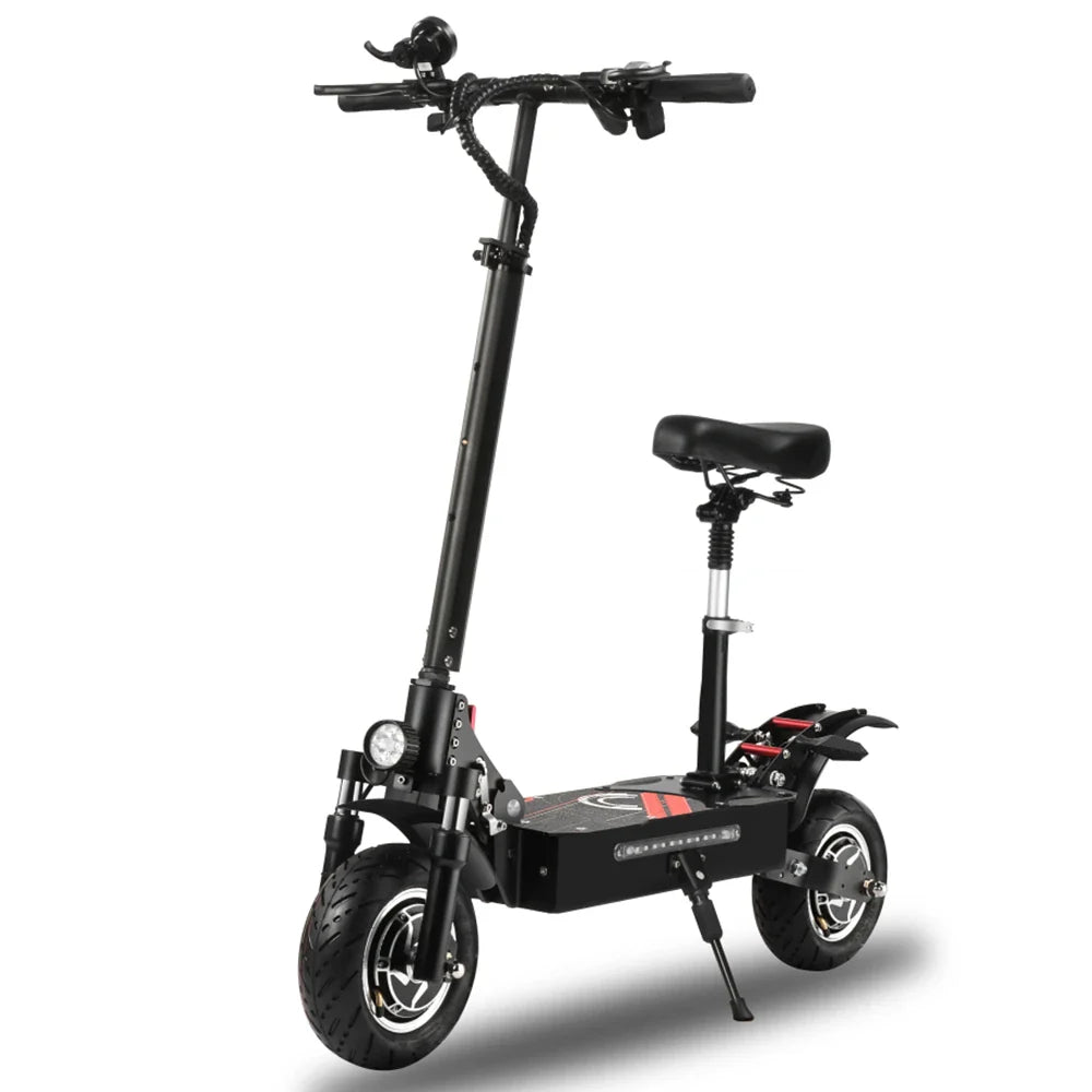 HKM-469779 Foldable Dual Motor Electric Scooter with 3200W Power, 40-50km Range, and 200KG Payload Capacity