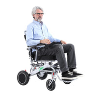 HKM-469779 Lightweight Electric Wheelchair with Foldable Aluminum Alloy Frame, 20km Range, 120kg Load Capacity