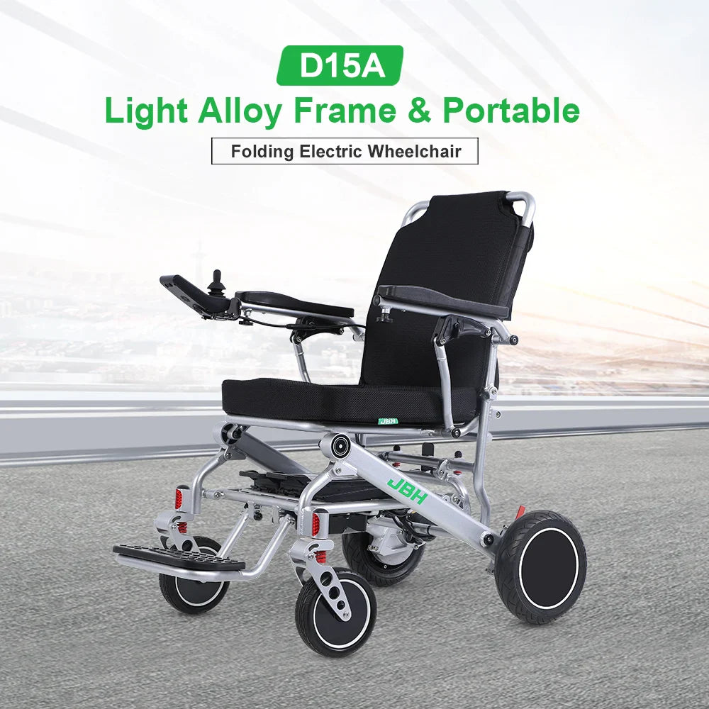 HKM-469779 Lightweight Electric Wheelchair with Foldable Aluminum Alloy Frame, 20km Range, 120kg Load Capacity