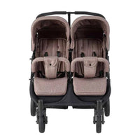 HKM-4699475 twin stroller front view with twin T-bars