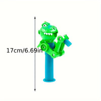 HKM-4699837 Dinosaur-Shaped Cat Teaser Stick with Catnip for Fun and Oral Health