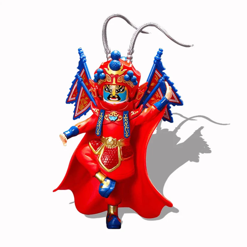 HKM-470035 Chinese Face-Changing Opera Doll Action Figure - Peking Mask PVC Model