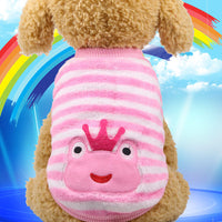 HKM-4700733 Cozy Coral Velvet Flannel Pet Clothing for Warmth and Comfort