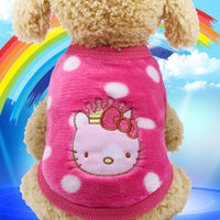 HKM-4700733 Cozy Coral Velvet Flannel Pet Clothing for Warmth and Comfort