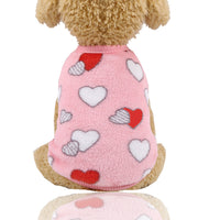 HKM-4700733 Cozy Coral Velvet Flannel Pet Clothing for Warmth and Comfort
