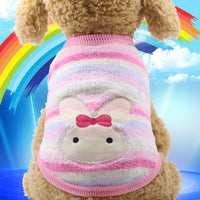 HKM-4700733 Cozy Coral Velvet Flannel Pet Clothing for Warmth and Comfort