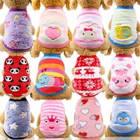 HKM-4700733 Cozy Coral Velvet Flannel Pet Clothing for Warmth and Comfort