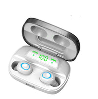 HKM-470099 True Wireless Bluetooth Headset 5.0 with Digital Display, Waterproof, Dual In-ear for Sports
