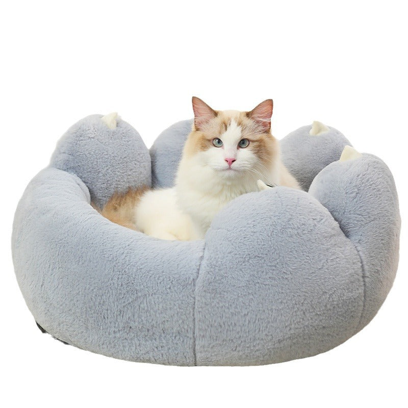 HKM-4702397 Cozy Winter Pet Nest for Cats and Dogs – Thickened Four-Season Bed, Multiple Sizes Available